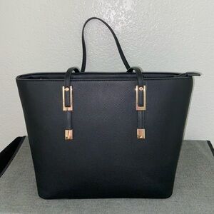 Elegant Black Tote Bag